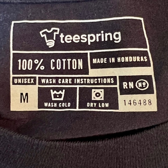 Teespring Unisex "Thou Shalt Not Steal" Navy Baseball Graphic Tee sz M ⚾️ - Picture 8 of 8